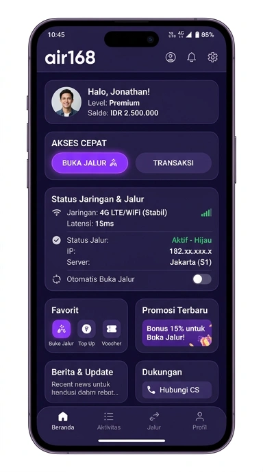 Link Alternatif Terbaik untuk Mengakses air168 di Indonesia