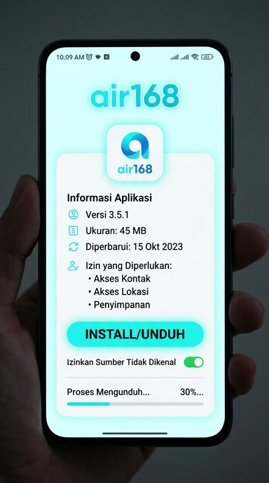 Unduh dan Instal APK air168 untuk Android Indonesia
