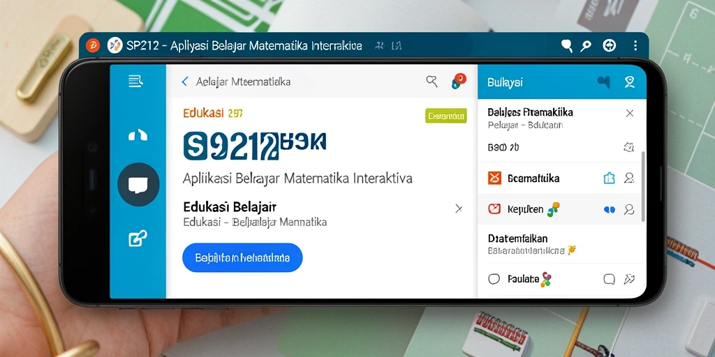 Antarmuka aplikasi SP212 yang intuitif dan menarik.